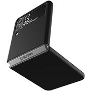 Silikon Hülle für Samsung Galaxy Z Flip 3 Schutzhülle Matt Schwarz Backcover Handy Case