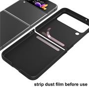 Silikon Hülle für Samsung Galaxy Z Flip 4 Schutzhülle Matt Schwarz Backcover Handy Case