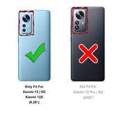 Silikon Hülle für Xiaomi 12 / 12X Schutzhülle Matt Schwarz Backcover Handy Case