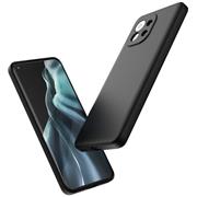 Silikon Hülle für Xiaomi Mi 11 Schutzhülle Matt Schwarz Backcover Handy Case