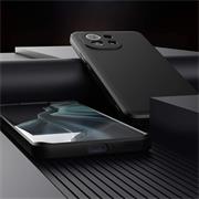 Silikon Hülle für Xiaomi Mi 11 Schutzhülle Matt Schwarz Backcover Handy Case