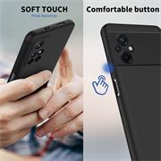 Silikon Hülle für Xiaomi Poco M5 Schutzhülle Matt Schwarz Backcover Handy Case