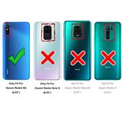 Silikon Hülle für Xiaomi Redmi 9A Schutzhülle Matt Schwarz Backcover Handy Case