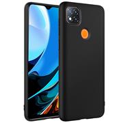 Silikon Hülle für Xiaomi Redmi 9C Schutzhülle Matt Schwarz Backcover Handy Case