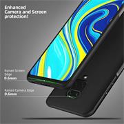 Silikon Hülle für Xiaomi Redmi Note 9 Pro / 9S Schutzhülle Matt Schwarz Backcover Handy Case