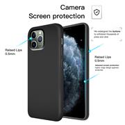Handy Hülle für Apple iPhone 11 Pro Soft Case mit innenliegendem Stoffbezug