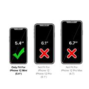 Handy Hülle für Apple iPhone 12 Mini Soft Case mit innenliegendem Stoffbezug