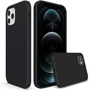 Handy Hülle für Apple iPhone 12 Pro Max Soft Case mit innenliegendem Stoffbezug