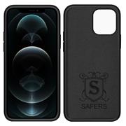 Handy Hülle für Apple iPhone 12 / 12 Pro Soft Case mit innenliegendem Stoffbezug