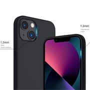 Handy Case für Apple iPhone 14 Plus Hülle Schutzhülle mit innenliegendem Stoffbezug
