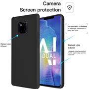 Handy Hülle für Huawei Mate 20 Pro Soft Case mit innenliegendem Stoffbezug