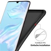 Handy Hülle für Huawei P20 Lite Soft Case mit innenliegendem Stoffbezug