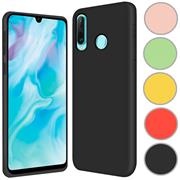 Handy Hülle für Huawei P30 Lite Soft Case mit innenliegendem Stoffbezug