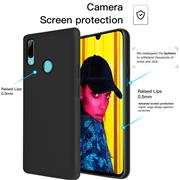 Handy Hülle für Huawei P Smart 2019 Soft Case mit innenliegendem Stoffbezug