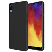 Handy Hülle für Huawei Y6 2019 Soft Case mit innenliegendem Stoffbezug