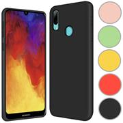 Handy Hülle für Huawei Y7 2019 Soft Case mit innenliegendem Stoffbezug