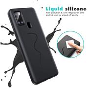 Handy Hülle für Samsung Galaxy A21s Soft Case mit innenliegendem Stoffbezug