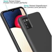 Handy Hülle für Samsung Galaxy A41 Soft Case mit innenliegendem Stoffbezug