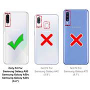 Handy Hülle für Samsung Galaxy A50 / A30s Soft Case mit innenliegendem Stoffbezug