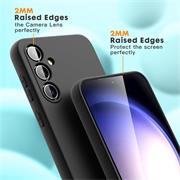 Handy Case für Samsung Galaxy A54 5G Hülle Schutzhülle mit innenliegendem Stoffbezug