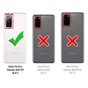 Handy Hülle für Samsung Galaxy S20 FE Soft Case mit innenliegendem Stoffbezug