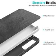 Handy Hülle für Samsung Galaxy S21 Soft Case mit innenliegendem Stoffbezug