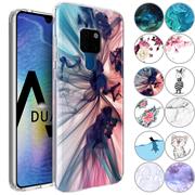 Motiv TPU Cover für Huawei Mate 20 Hülle Silikon Case mit Muster Handy Schutzhülle