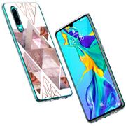 Motiv TPU Cover für Huawei P40 Hülle Silikon Case mit Muster Handy Schutzhülle