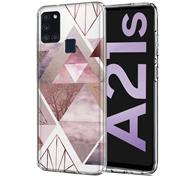 Motiv TPU Cover für Samsung Galaxy A21s Hülle Silikon Case mit Muster Handy Schutzhülle