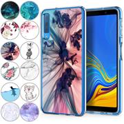 Motiv TPU Cover für Samsung Galaxy A7 2018 Hülle Silikon Case mit Muster Handy Schutzhülle