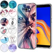 Motiv TPU Cover für Samsung Galaxy J4 Plus Hülle Silikon Case mit Muster Handy Schutzhülle