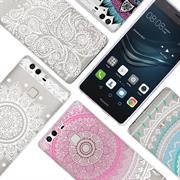 Henna Crystal Motiv Hülle für Huawei P9 Backcover Handy Schutz Case