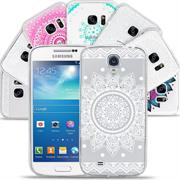Henna Motiv Hülle für Samsung Galaxy S4 Mini Backcover Handy Case
