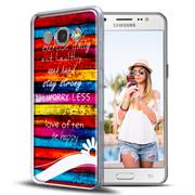 Motiv Hülle für Samsung Galaxy J3 2016 buntes Handy Schutz Case