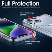 Anti Shock Hülle für iPhone 14 Plus Schutzhülle mit verstärkten Ecken Transparent Case
