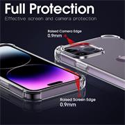Anti Shock Hülle für iPhone 14 Pro Max Schutzhülle mit verstärkten Ecken Transparent Case