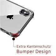 Anti Shock Hülle für Apple iPhone X / XS Schutzhülle mit verstärkten Ecken Transparent Case