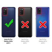 Anti Shock Hülle für Samsung Galaxy A03s Schutzhülle mit verstärkten Ecken Transparent Case