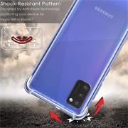 Anti Shock Hülle für Samsung Galaxy A03s Schutzhülle mit verstärkten Ecken Transparent Case