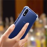 Anti Shock Hülle für Samsung Galaxy A10 Schutzhülle mit verstärkten Ecken Transparent Case