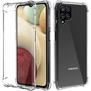 Anti Shock Hülle für Samsung Galaxy A12 / M12 Schutzhülle mit verstärkten Ecken Transparent Case