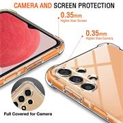 Anti Shock Hülle für Samsung Galaxy A13 4G Schutzhülle mit verstärkten Ecken Transparent Case