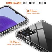Anti Shock Hülle für Samsung Galaxy A22 5G Schutzhülle mit verstärkten Ecken Transparent Case