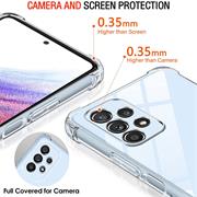 Anti Shock Hülle für Samsung Galaxy A23 5G Schutzhülle mit verstärkten Ecken Transparent Case