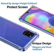 Anti Shock Hülle für Samsung Galaxy A31 Schutzhülle mit verstärkten Ecken Transparent Case