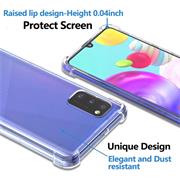 Anti Shock Hülle für Samsung Galaxy A41 Schutzhülle mit verstärkten Ecken Transparent Case