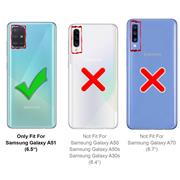 Anti Shock Hülle für Samsung Galaxy A51 Schutzhülle mit verstärkten Ecken Transparent Case