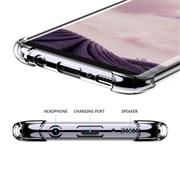 Anti Shock Hülle für Samsung Galaxy A6 Plus Schutzhülle mit verstärkten Ecken Transparent Case