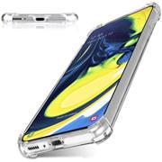 Anti Shock Hülle für Samsung Galaxy A80 Schutzhülle mit verstärkten Ecken Transparent Case