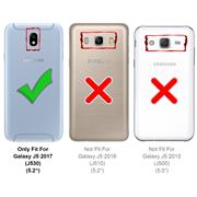 Anti Shock Hülle für Samsung Galaxy J5 2017 Schutzhülle mit verstärkten Ecken Transparent Case